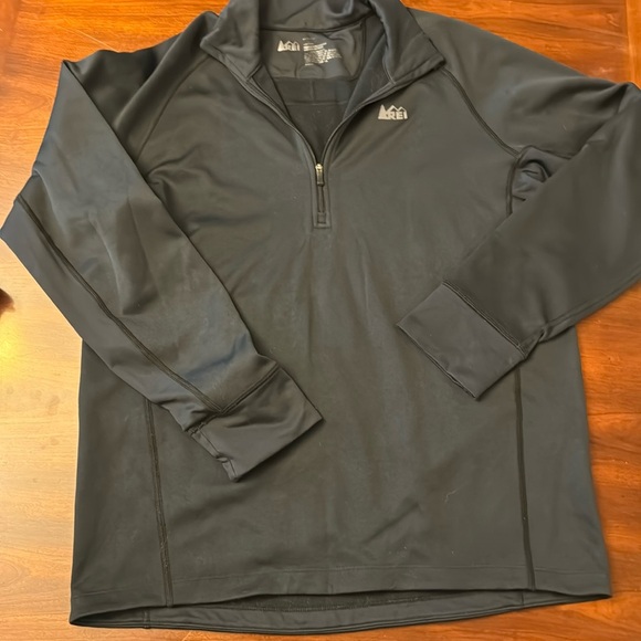 REI Black 3/4 Zip Mock Neck‎ Athletic Hiking Pullover - Picture 1 of 9